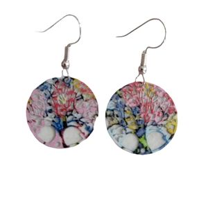 Tree of life open work earrings